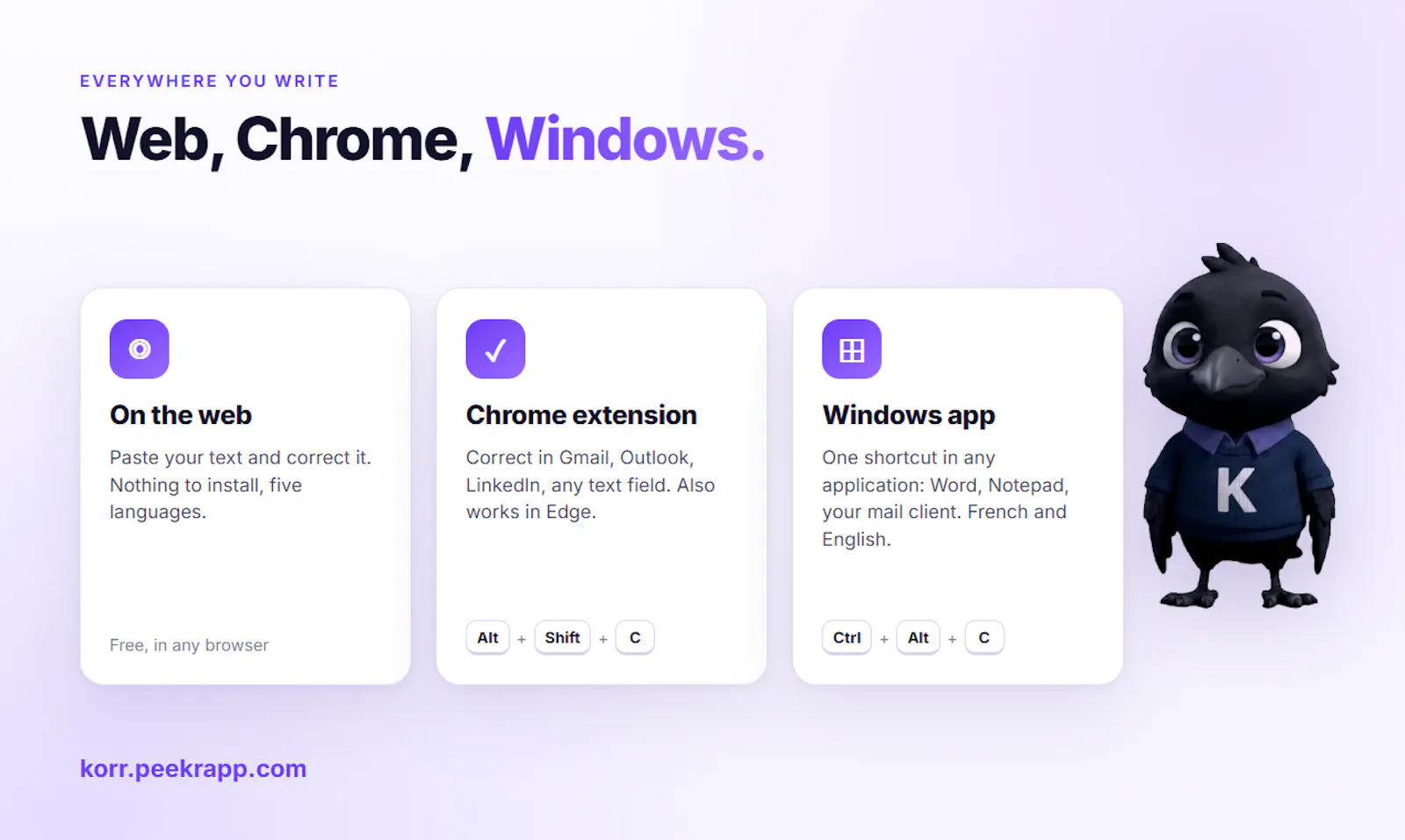 Korr for Chrome screenshot 2