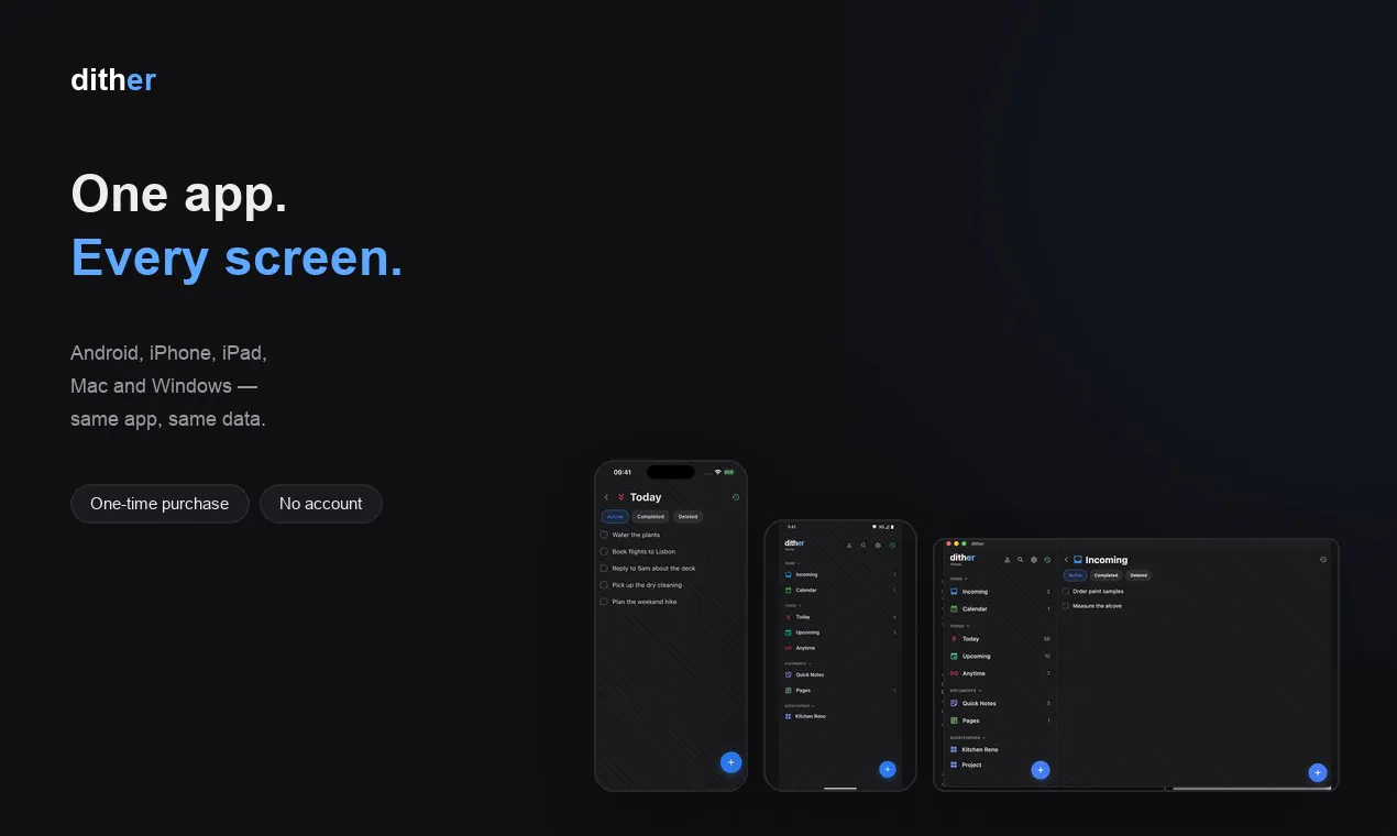 dither — todos & planning gallery image