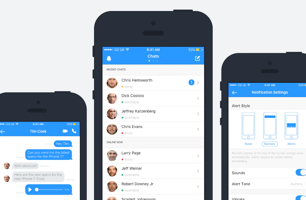 Chat UI Design Kit for Sketch