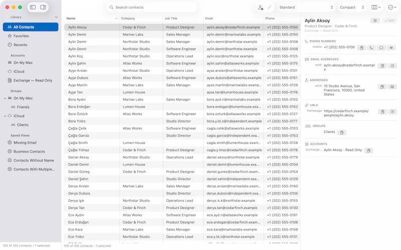 Compact Contacts screenshot 4