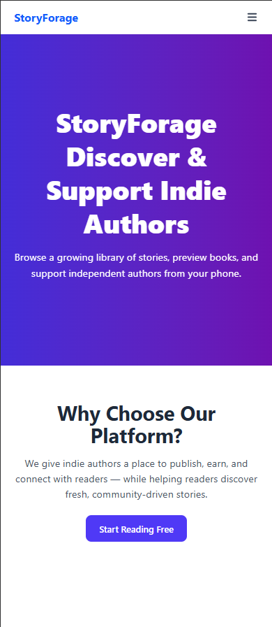 StoryForage - Read indie. Publish freely. Get paid fairly. media 3