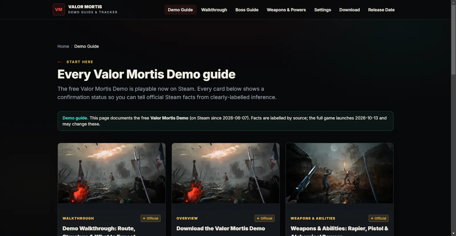 Valor Mortis Demo Guide screenshot 2