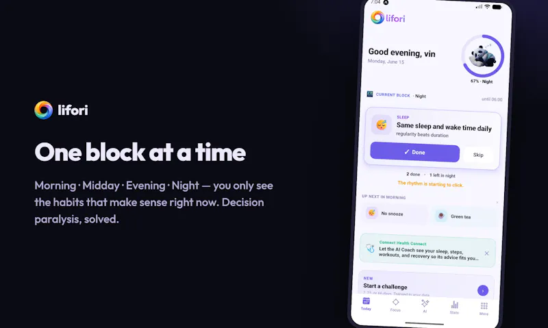 lifori - Habit Tracker & AI Coach screenshot 4