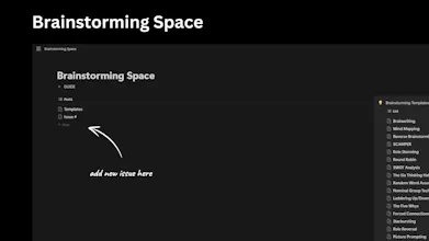 Brainstorming Space with Notion gallery image