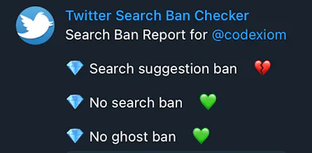 Twitter Search Ban Checker gallery image