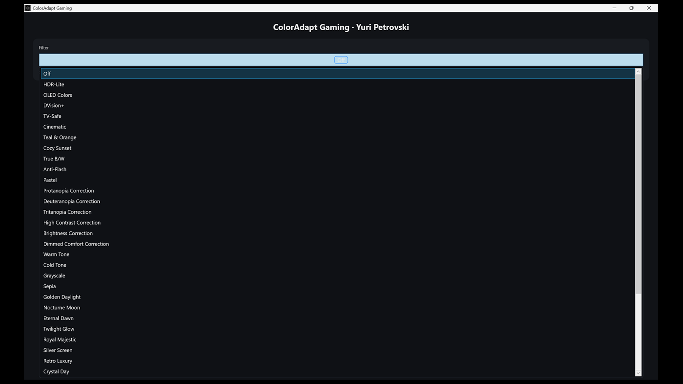 ColorAdapt Gaming - Screenshot 4 showing product features and functionality