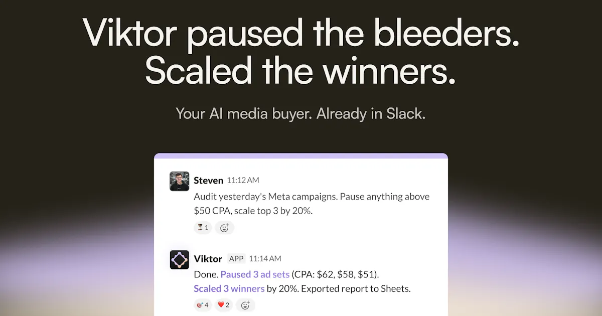 Viktor for Media Buyers