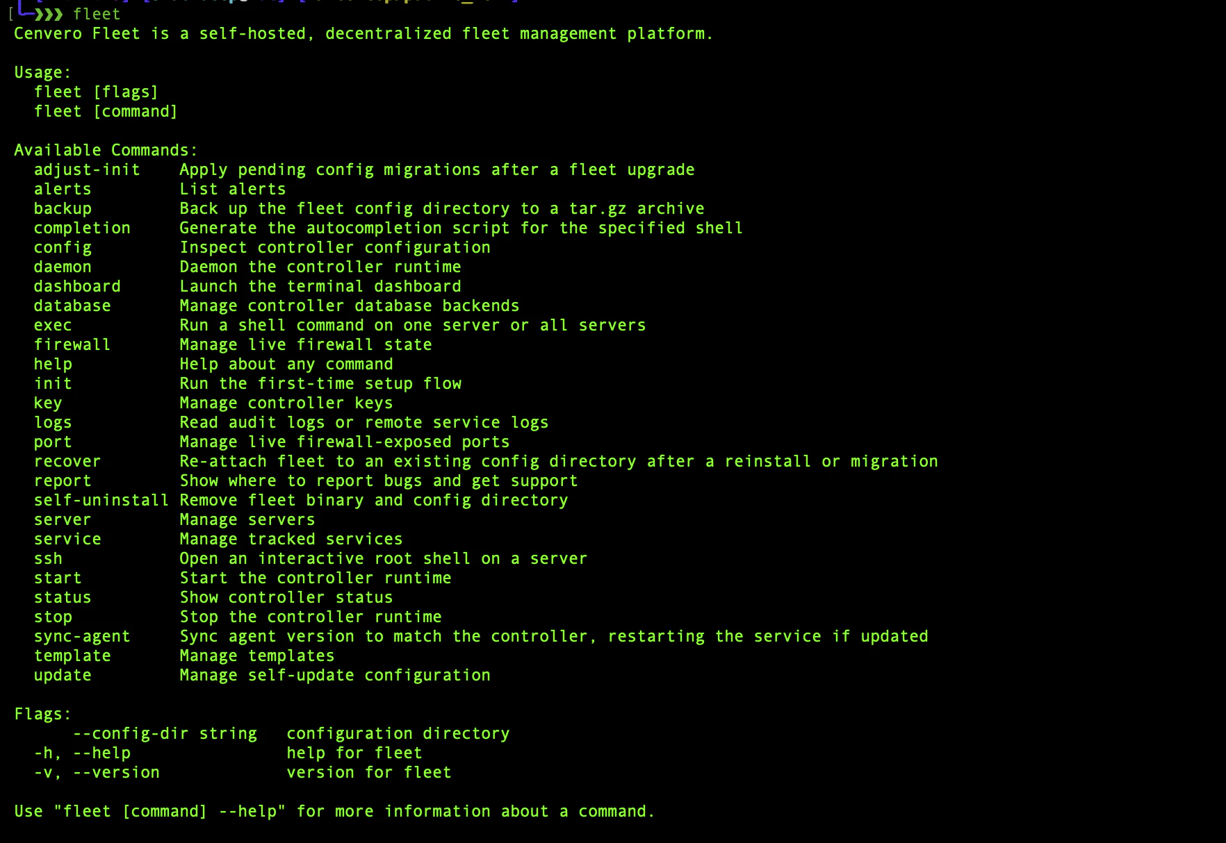 Cenvero Fleet screenshot 3
