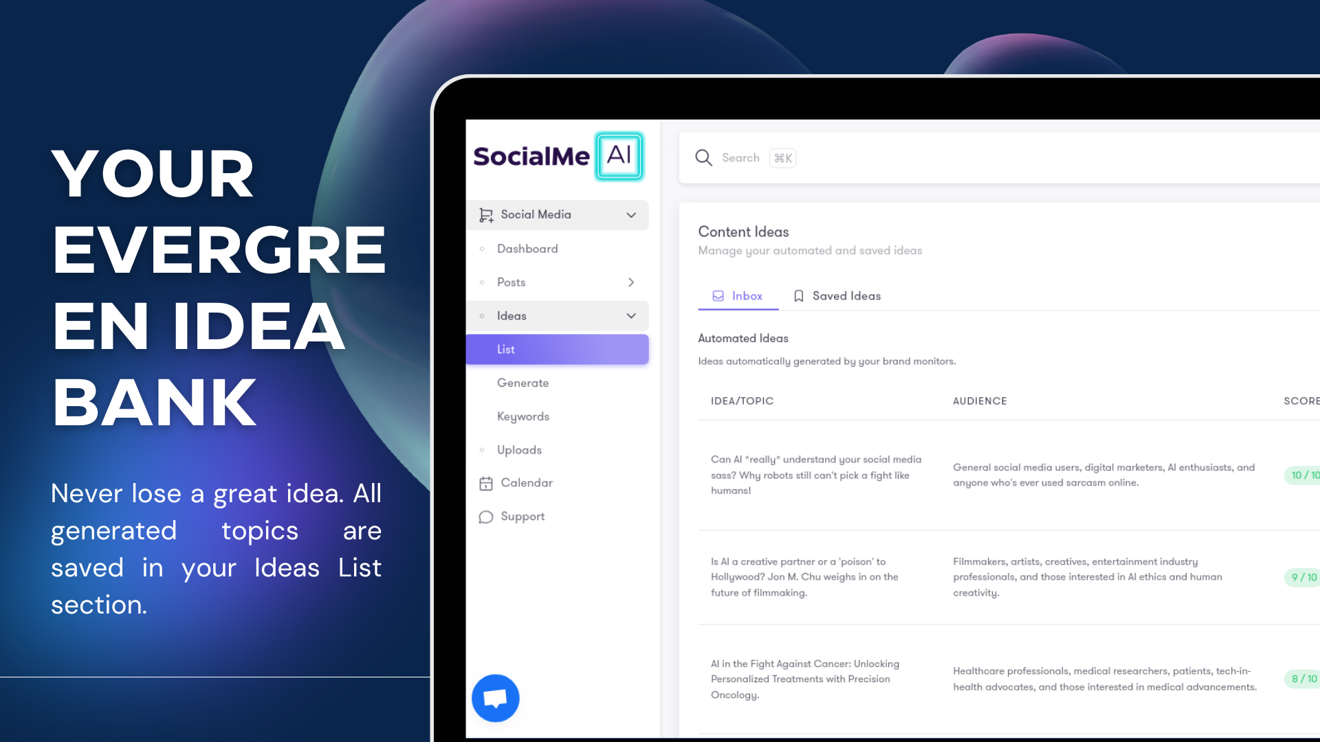 AI-Researched Social Media Post Ideas gallery image