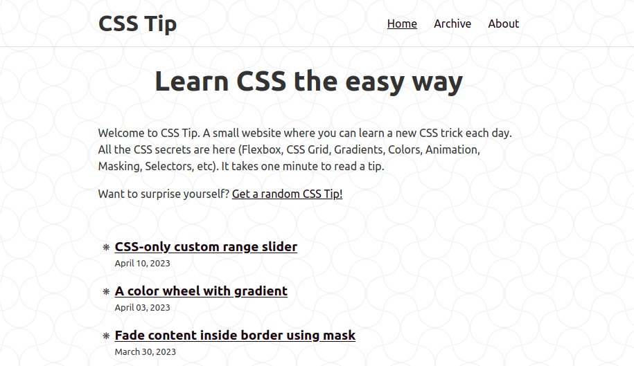 CSS Tip gallery image