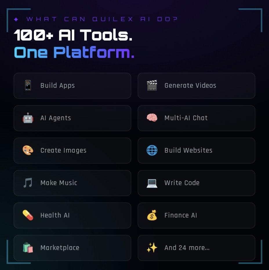 Quilex AI - Main product screenshot demonstrating key features and user interface
