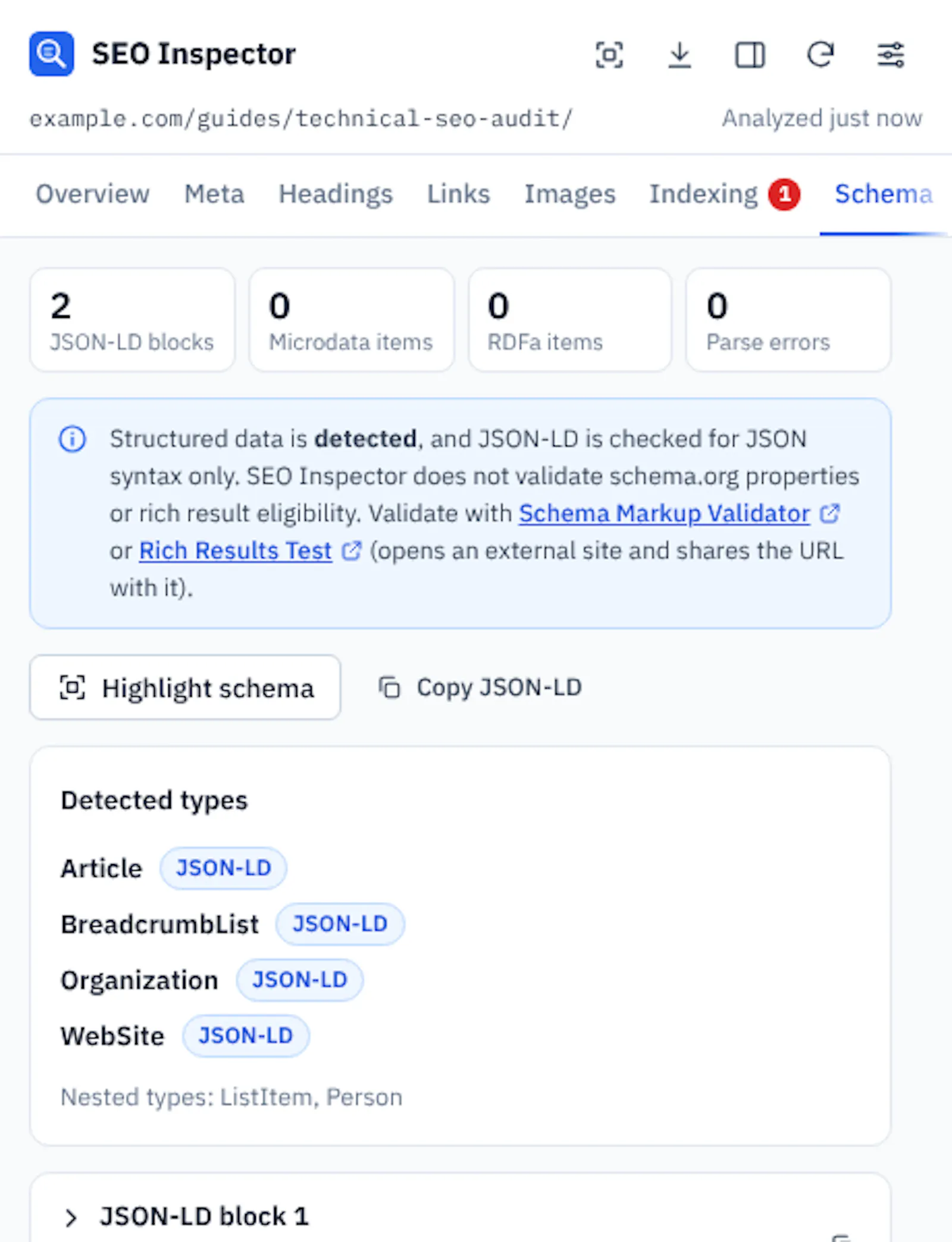 SEO Inspector screenshot 7