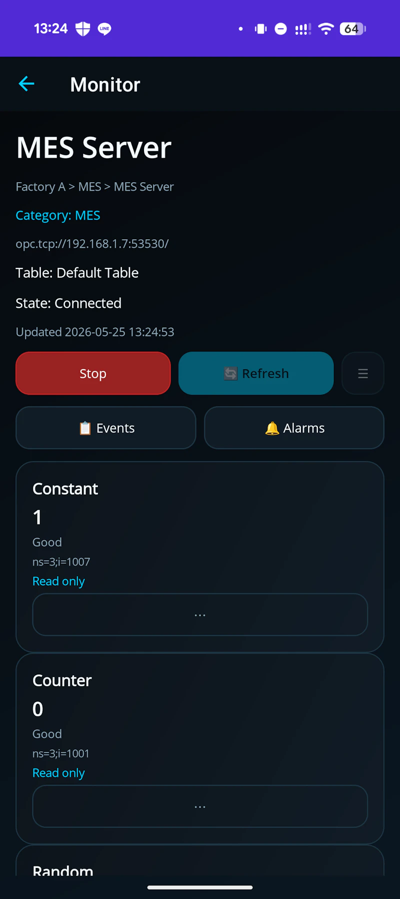 OPCUA Monitor screenshot 3