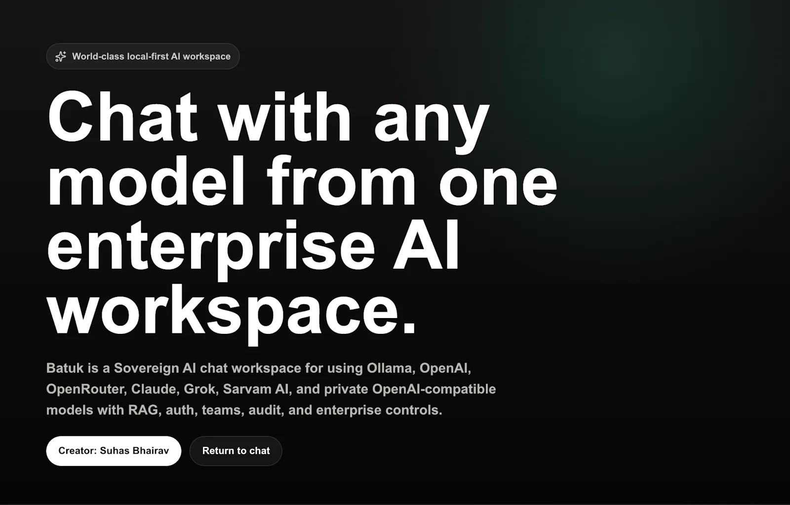 Batuk — Sovereign AI for Teams screenshot 6