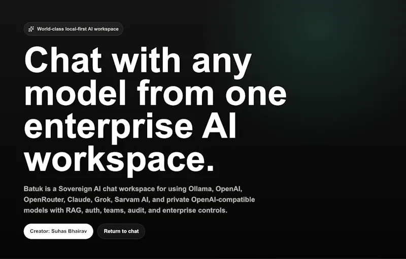 Batuk — Sovereign AI for Teams screenshot 6