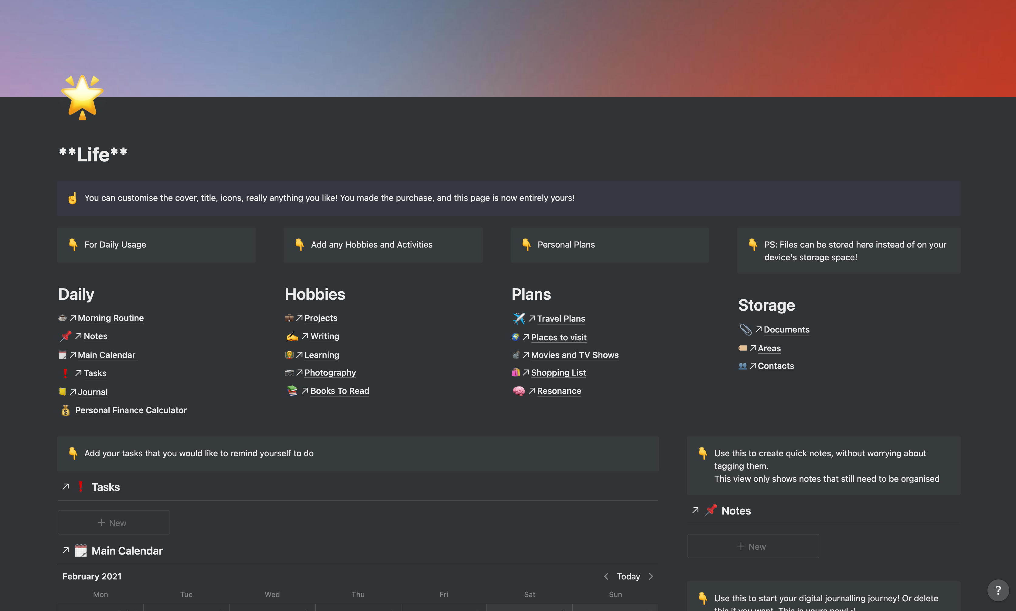 The Ultimate Notion Template