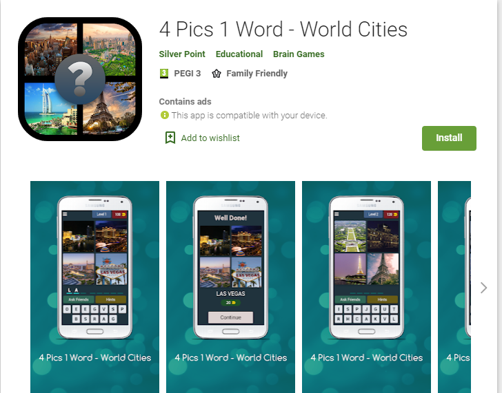 4 Pics 1 Word - World Cities