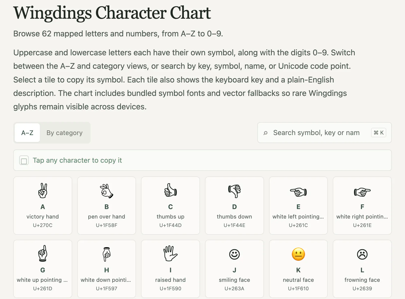 Wingdings Translator gallery image