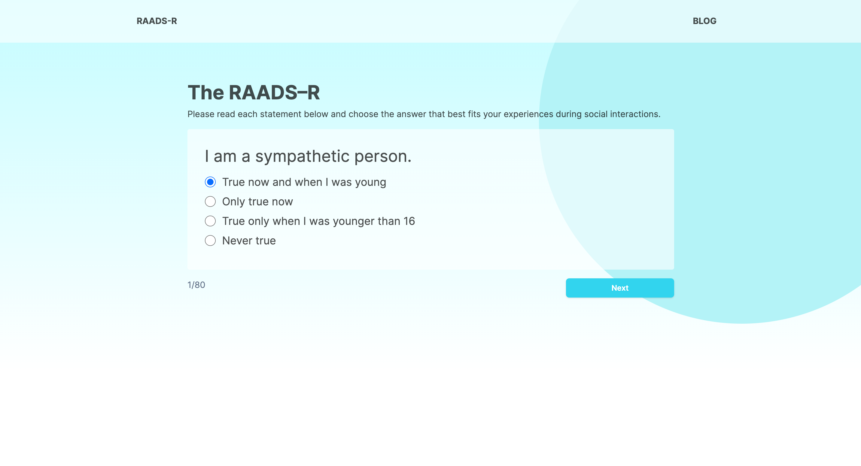 RAADS-R TEST gallery image