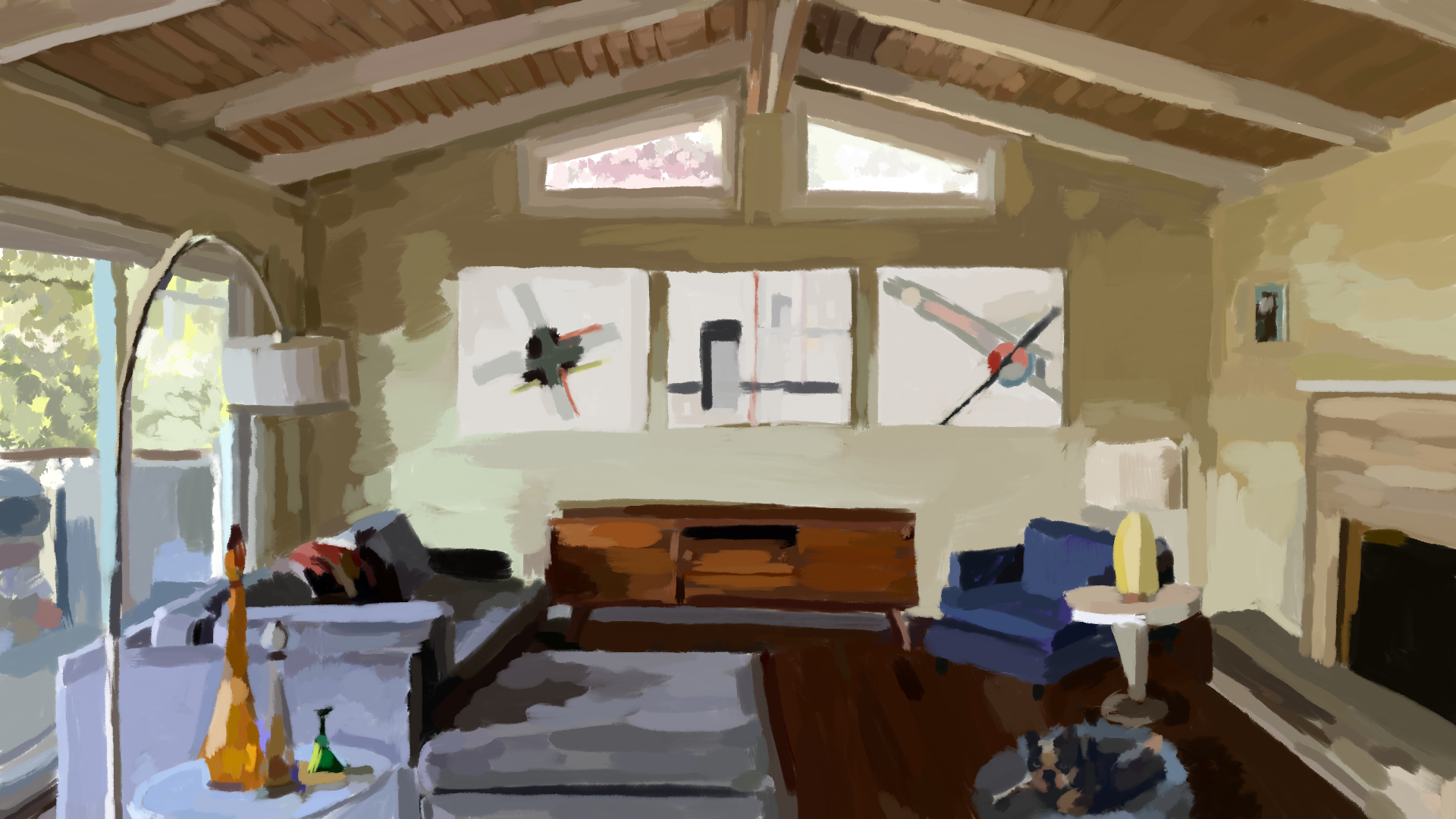 Hand Painted Zoom Backgrounds for Biden gallery image