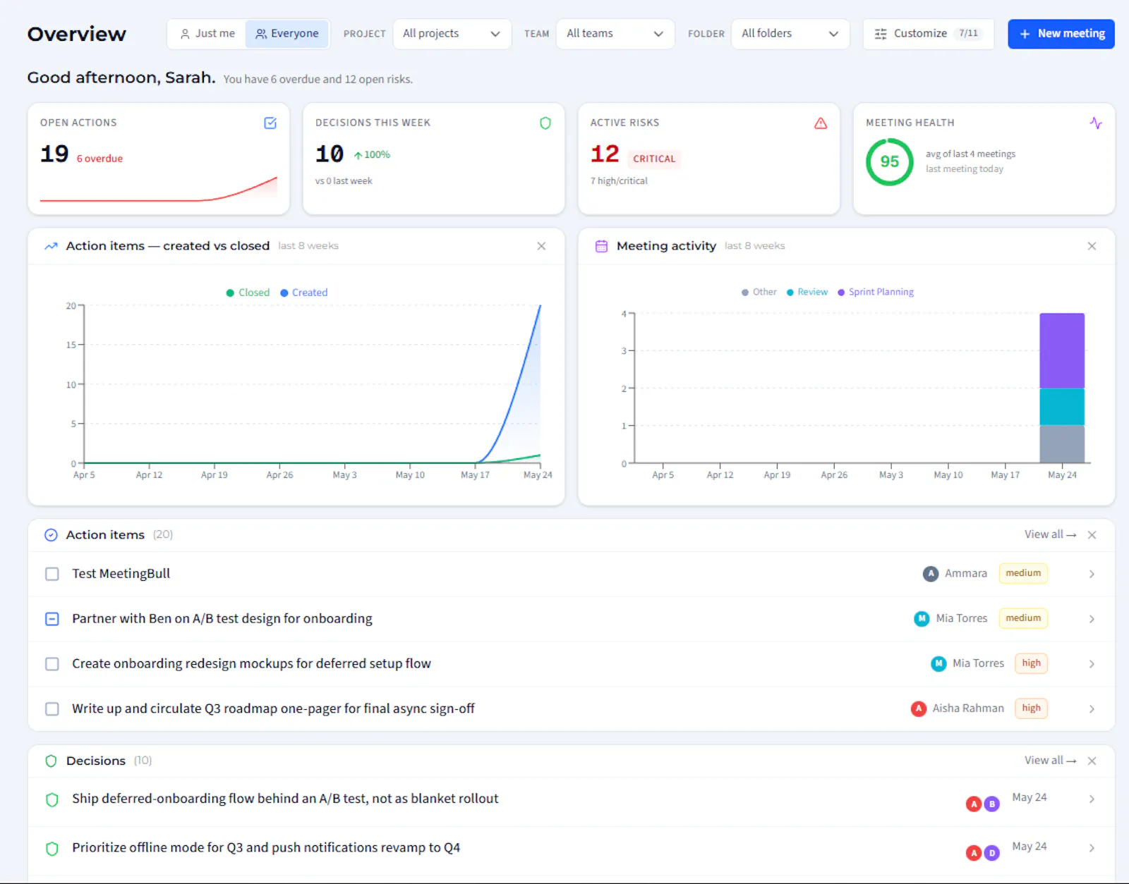 MeetingBull screenshot 1