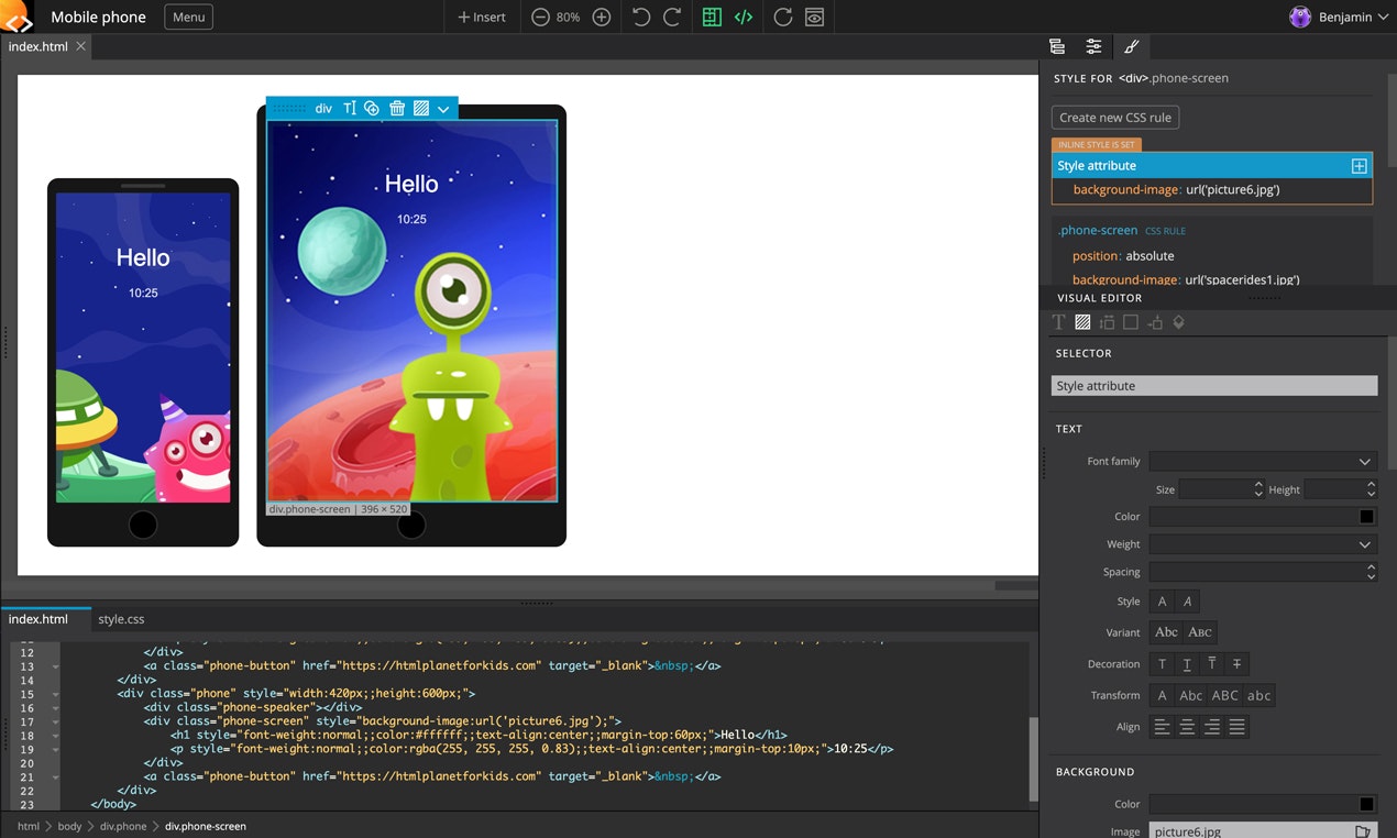 HTML Planet for Kids gallery image