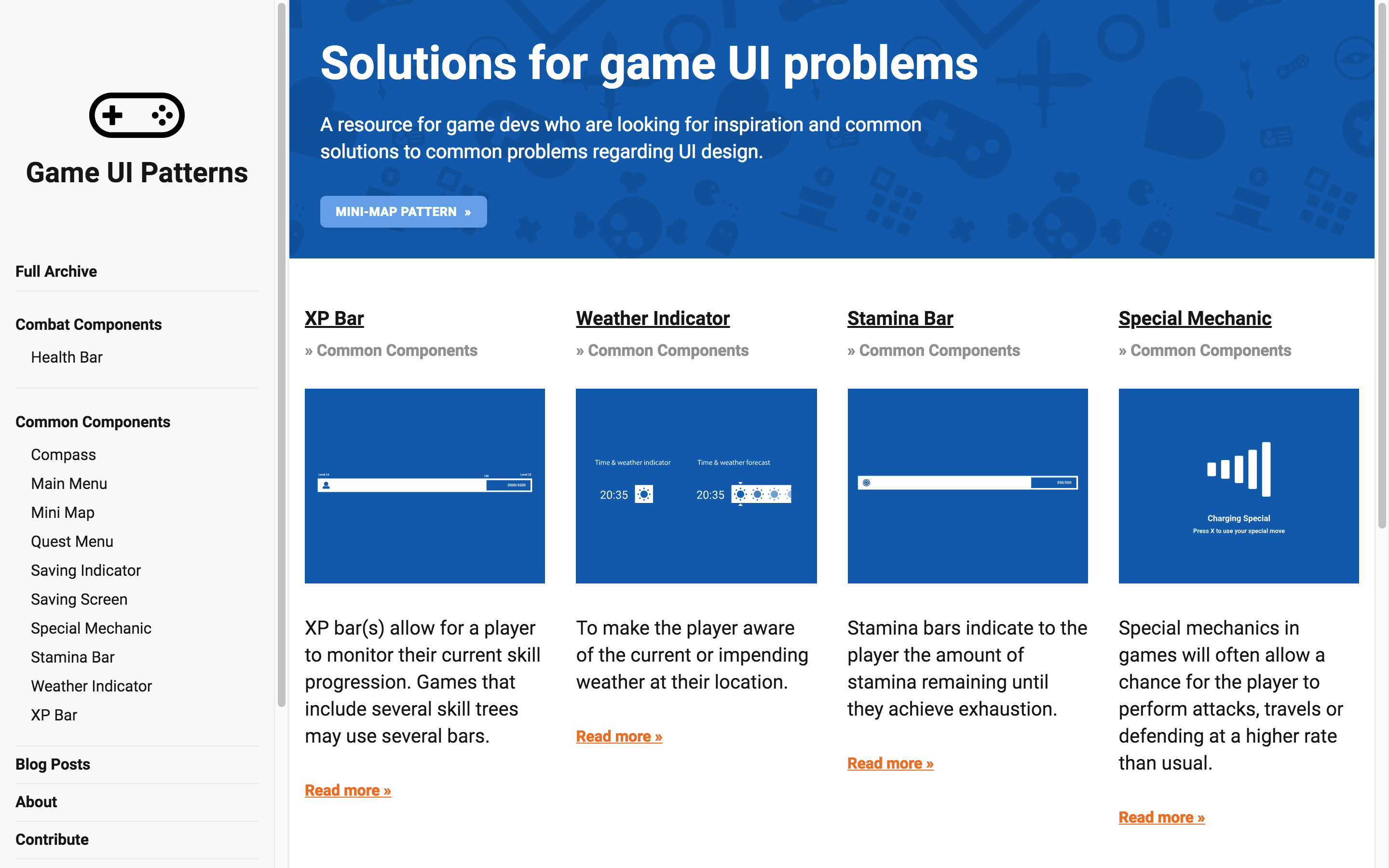 Game UI Patterns gallery image