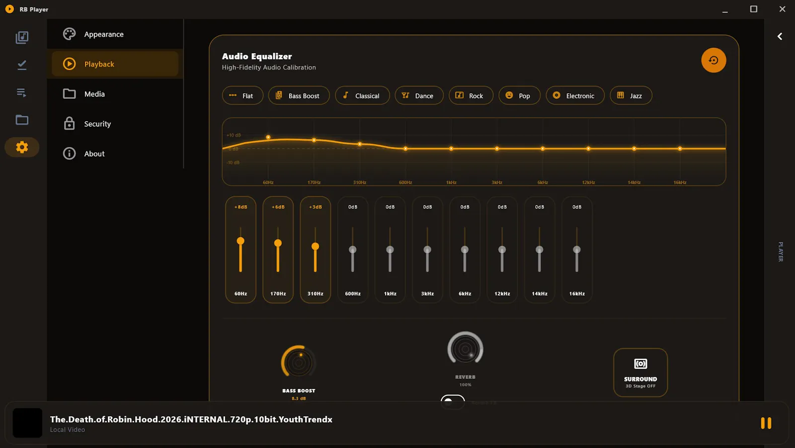 RB Player windows screenshot 4