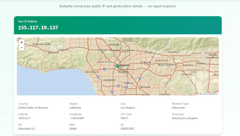 What Is My IP – KindProxy IP Lookup Tool screenshot 1