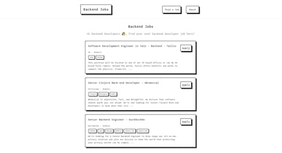 Backendjob gallery image