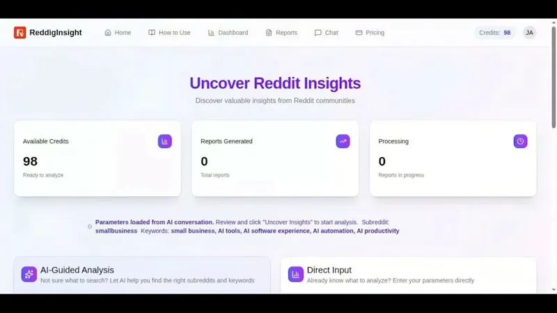 ReddigInsight screenshot 1 (video preview)
