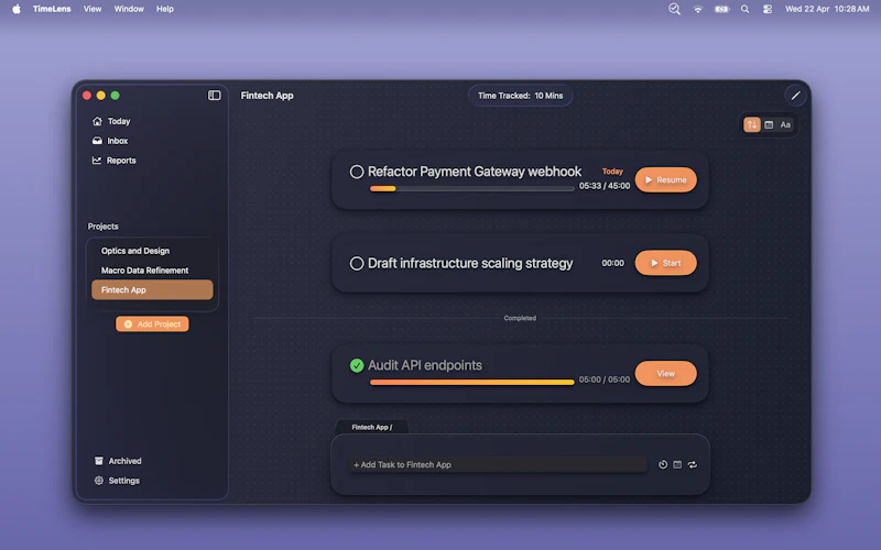 Timelens screenshot 1