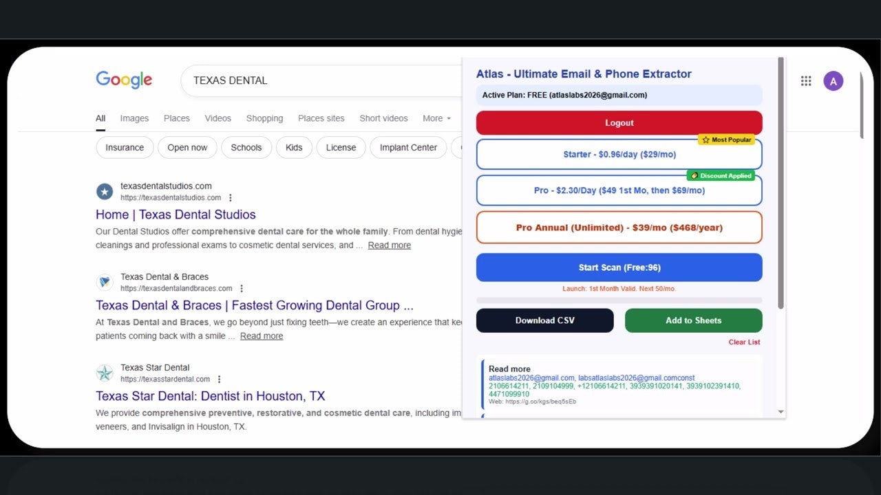 Atlas: Lead Scraper gallery image