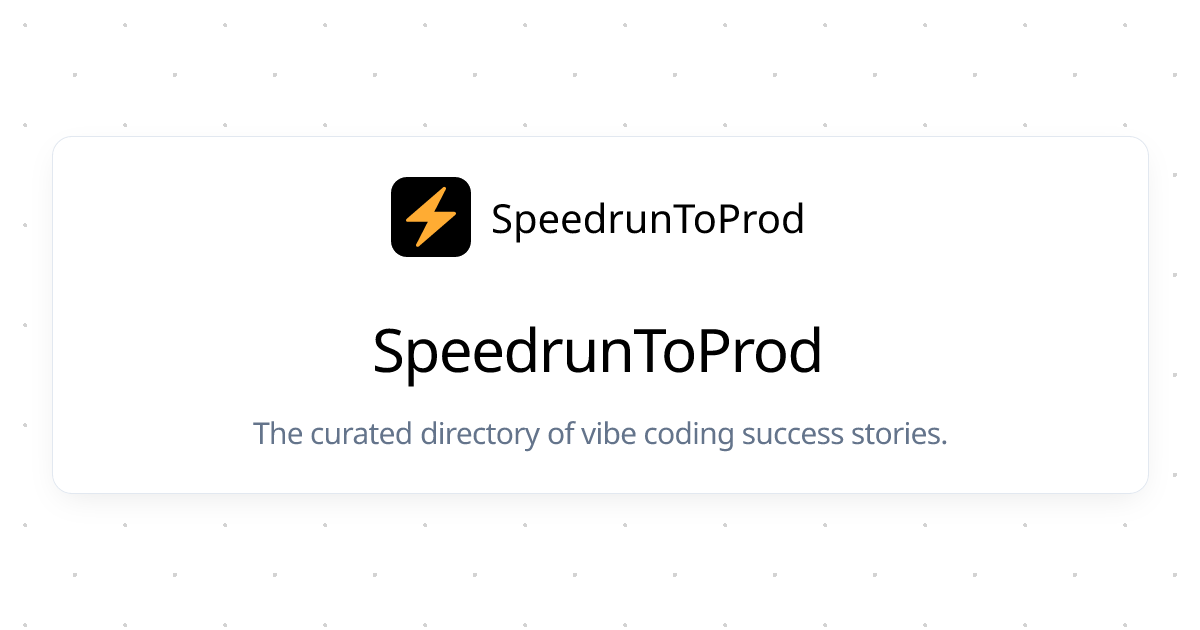 SpeedrunToProd gallery image