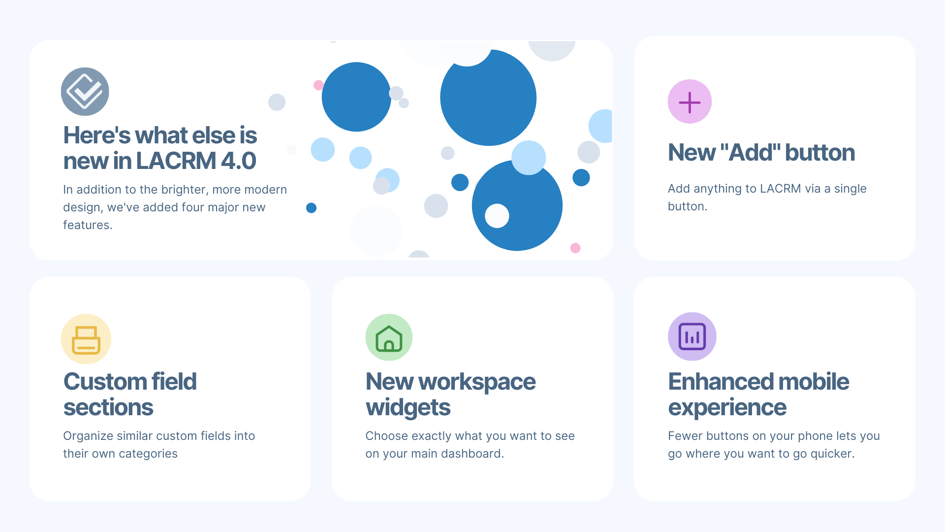 Meno fastidioso CRM - Contatta Manager per le piccole imprese, ora con un nuovo design media 3