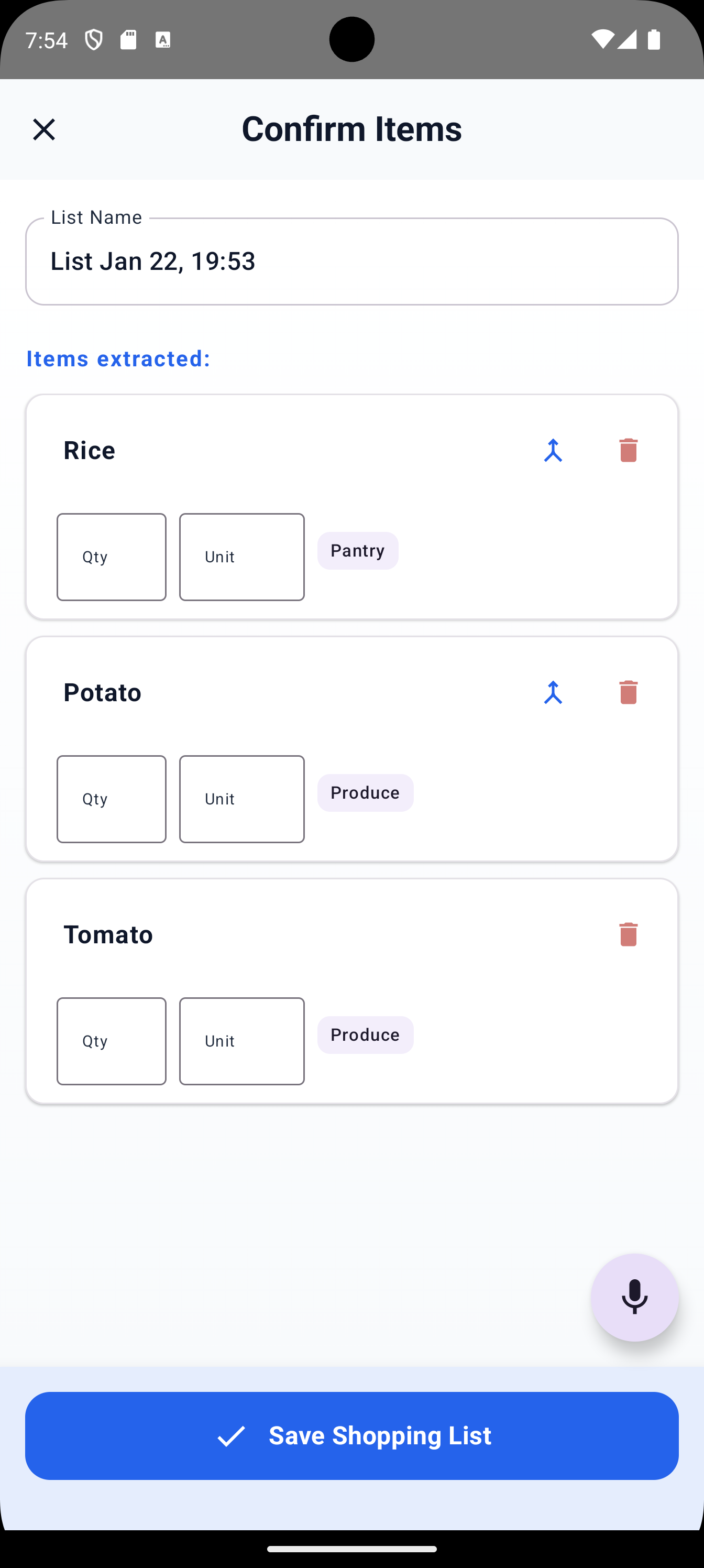 VoiceCart – Speak Your Grocery List gallery image