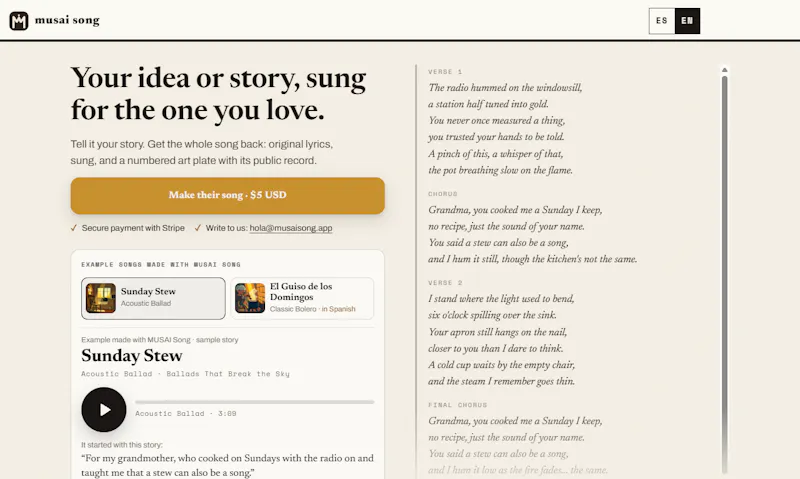 MUSAI Song screenshot 2