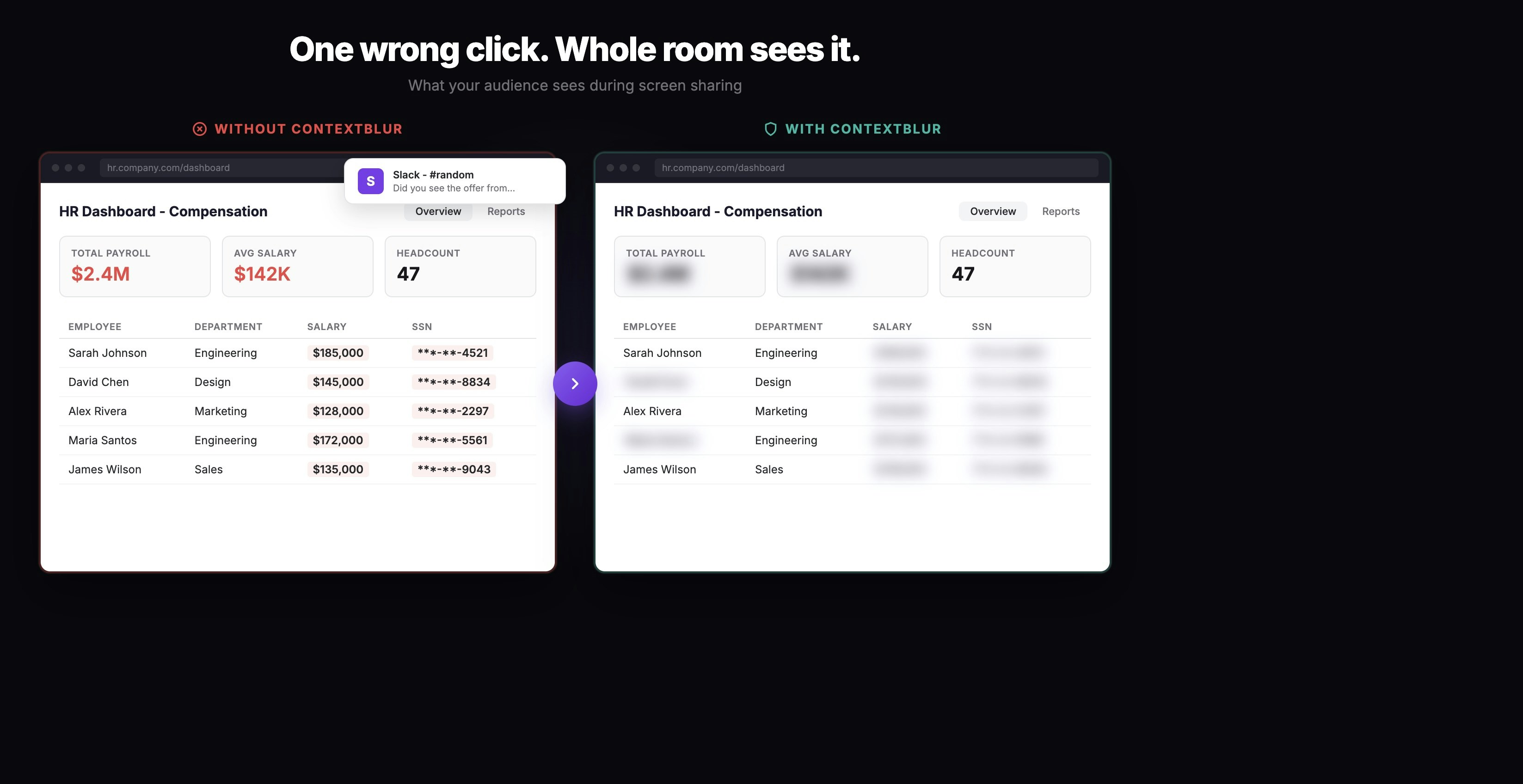 ContextBlur - Screenshot 2 showing product features and functionality