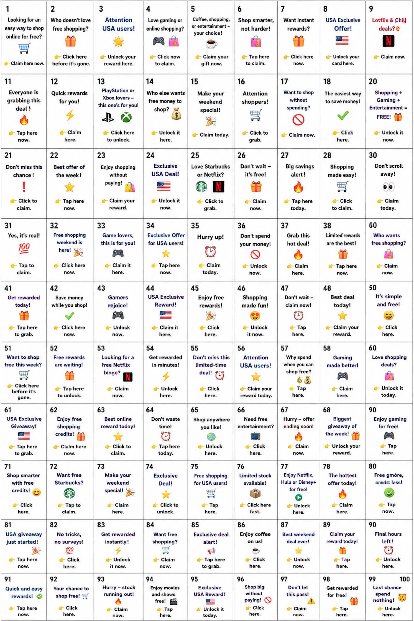 100 Gift Card screenshot 1