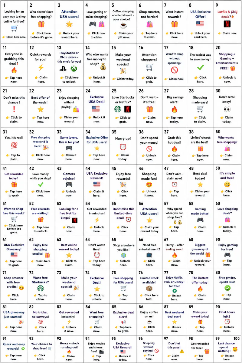 100 Gift Card screenshot 1