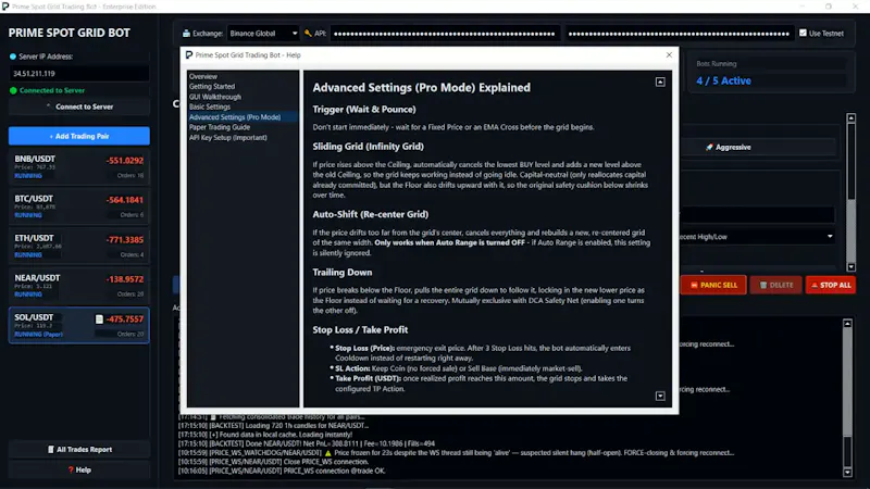 Prime Spot Grid Trading Bot screenshot 8