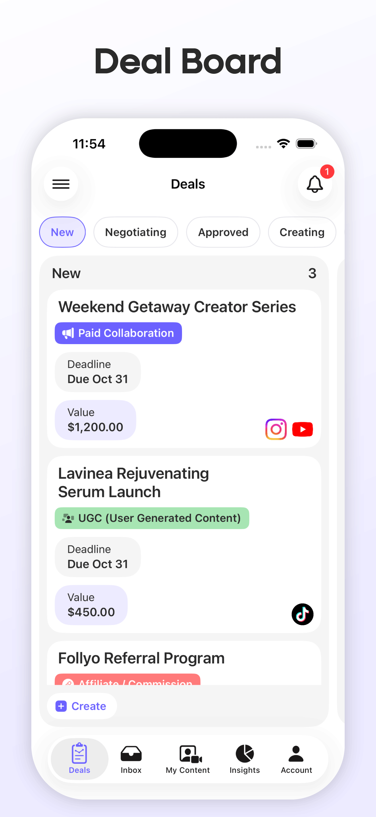Follyo - Main screenshot showing features and interface