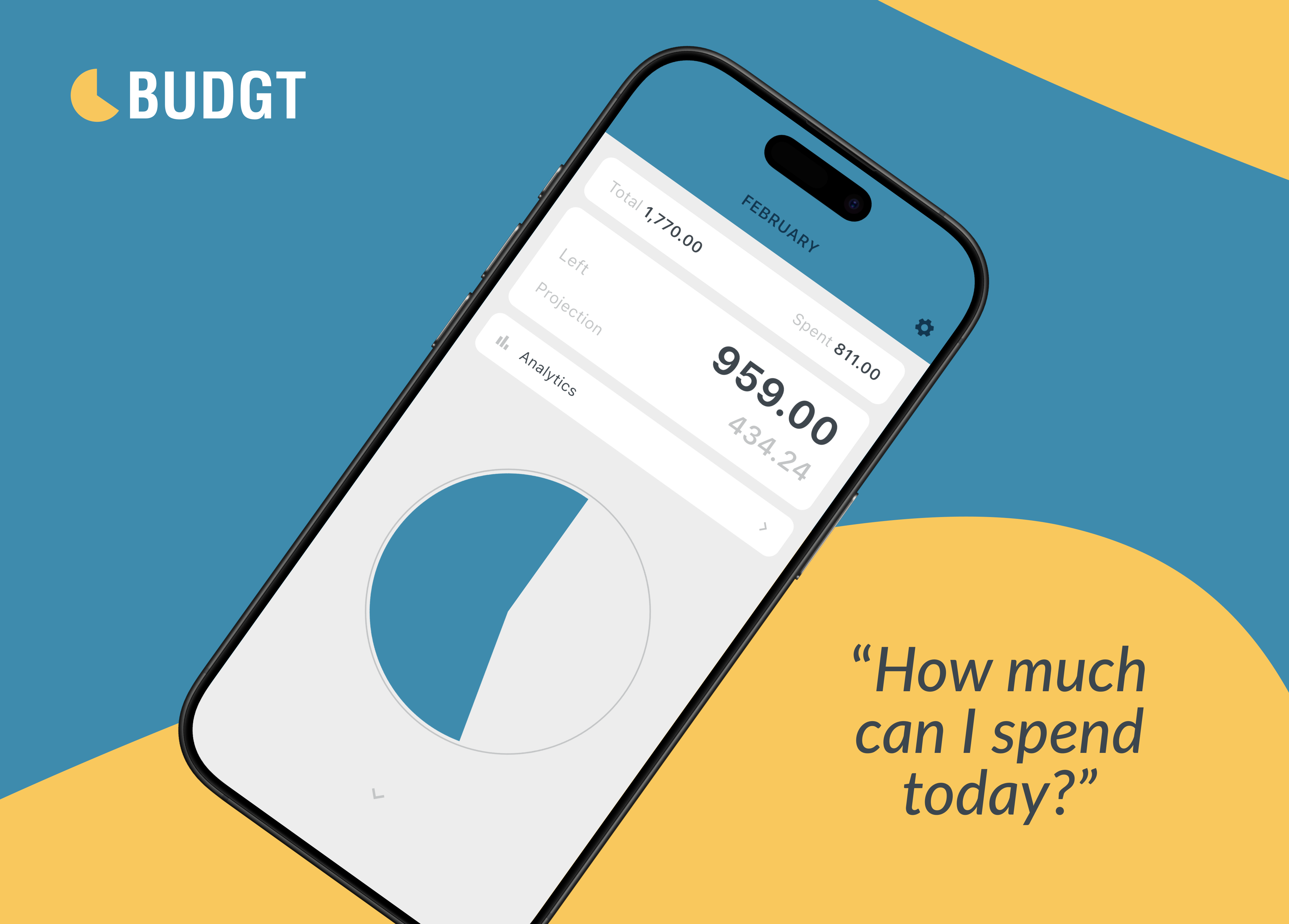 BUDGT - Main product screenshot demonstrating key features and user interface