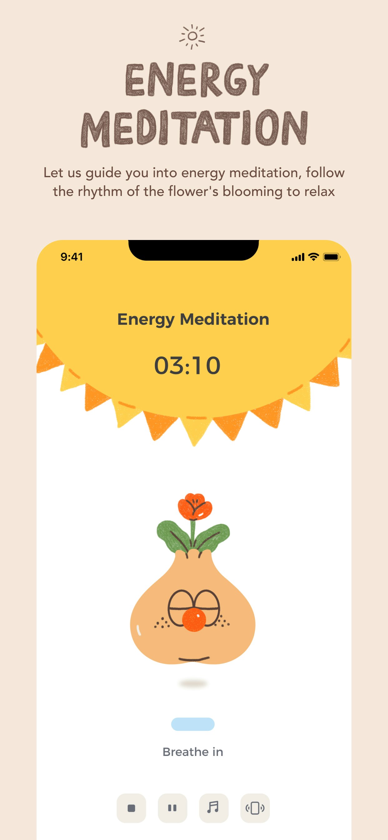 Kan meditatie - Visualiseerde meditatie -app om te ontspannen, focussen media 8