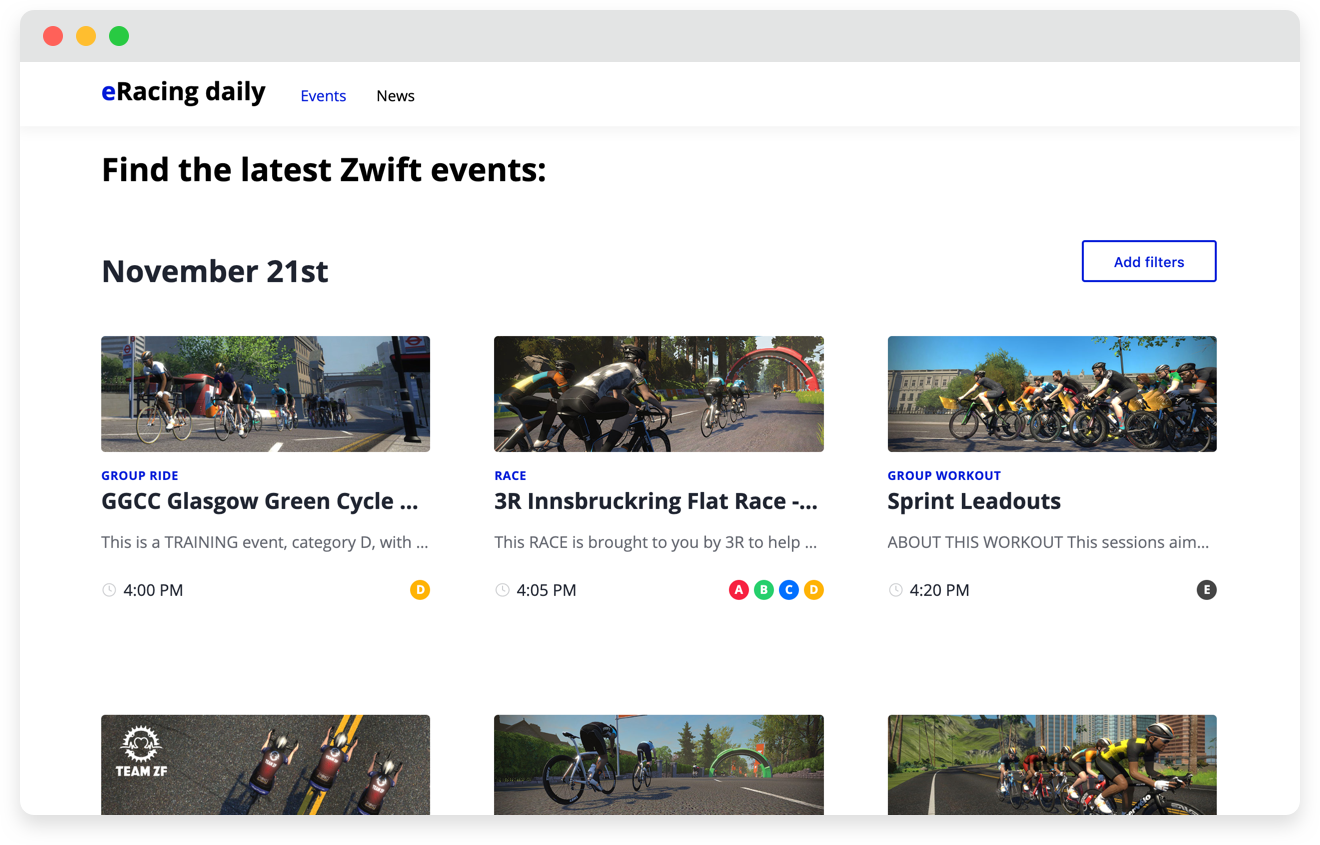 eRacing Daily gallery image