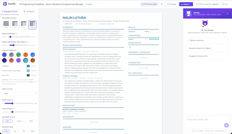 Grezlify screenshot 1