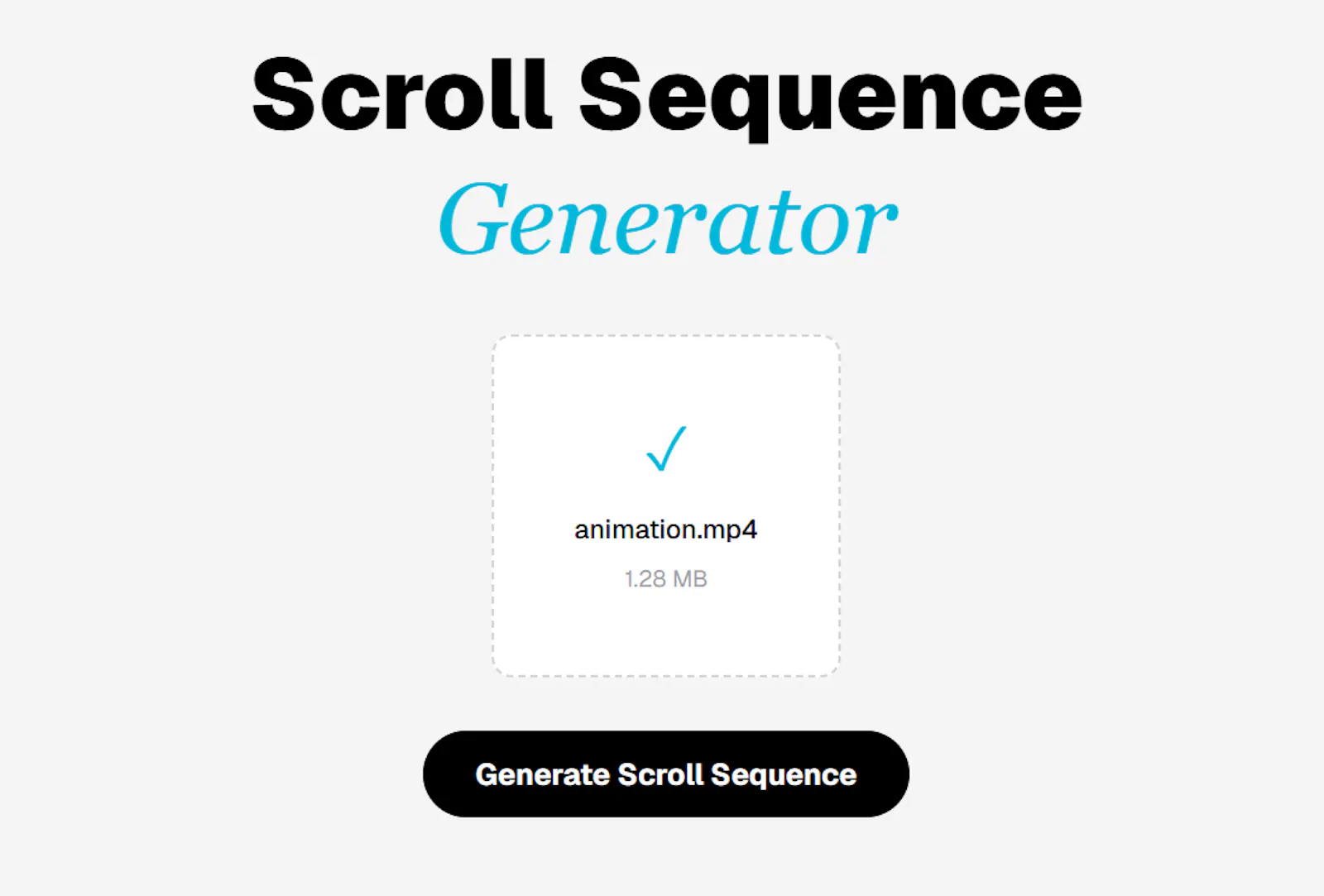 SequenceFast - Scroll Sequence Generator screenshot 2