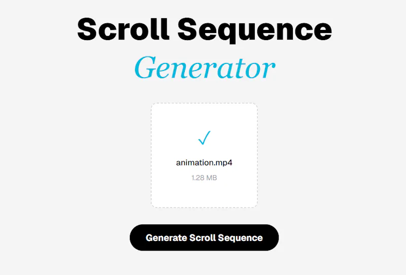 SequenceFast - Scroll Sequence Generator screenshot 2