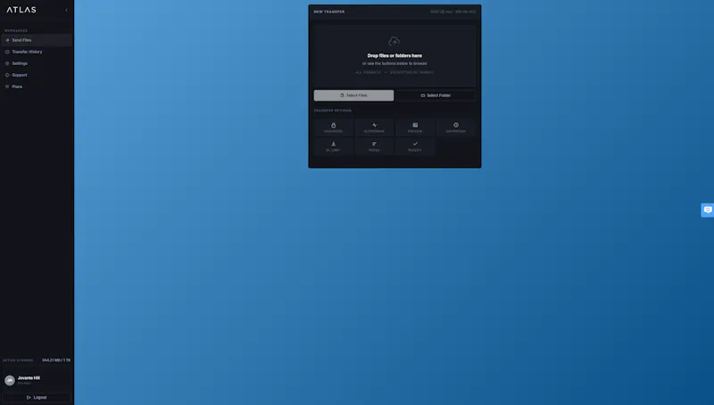 Send Atlas screenshot 9
