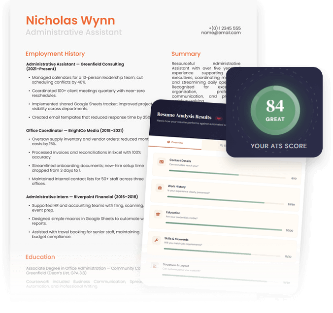ATS Resume Checker by SmashingDocs - Main product screenshot demonstrating key features and user interface
